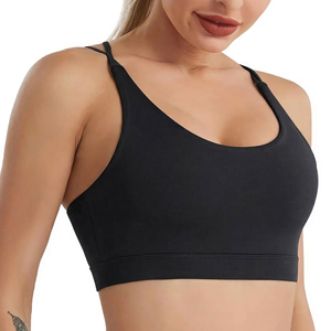 Conjunto de Sujetador Deportivo de Yoga para Mujer a Precio Razonable, Ropa Deportiva para Gimnasio, Tirantes Fijos, Alta Sujeción, Secado Rápido, Cierre Frontal - Product Image 4