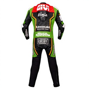 ชุดแข่งรถ Garrett Gerloff WSBK รุ่น Rawasaki 1 ชิ้น ทำจากหนังวัว/หนังจิงโจ้ สำหรับขี่มอเตอร์ไซค์/จั๊มสูทสำหรับขี่/ชุดหนังมาตรฐาน CE ระดับ 2 - Product Image 2
