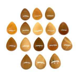Opale Caramel Naturelle Taillée Poire Cabochon 20mm, Pierre d'Opale Caramel, Pierres Précieuses en Vrac, Prix de Gros pour Lots de Fabrication de Bijoux - Product Image 1