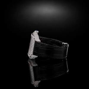 Reloj de pulsera con incrustaciones parciales de moissanita VVS, de fábrica al por mayor, ideal para regalo, pasa la prueba del diamante - Product Image 3