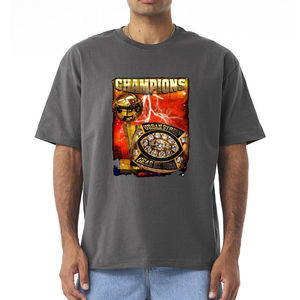 Camiseta de Algodón Extra Grande para Hombre, Diseño Gráfico, Venta al por Mayor, Ropa Urbana, Impresión DTG DTF, Camisetas Casuales - Product Image 3