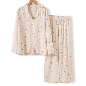 Premium Quality Comfortable Women Patch Work Lounge Wear Set Soft Fabric Casual Home Wear Set With Long Sleeves - Product Image 1