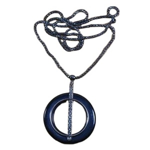 Latest Stainless Steel Pendant Necklace Collar Black Rings Pendant Necklace Anniversary for Your Love's - Product Image 1