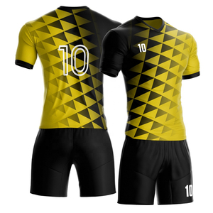 Conjunto de Entrenamiento de Fútbol Personalizado con Colores Impresos, Jersey Deportivo Transpirable y Pantalones Cortos con Bolsillos, Uniformes de Fútbol Sublimados - Product Image 1