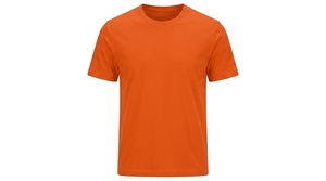 Camiseta de Cuello Redondo de Manga Corta para Hombre, Color Rojo Sólido, Corte Regular, para Todas las Temporadas, 100% Poliéster, Secado Rápido, Tinte Liso - Product Image 1