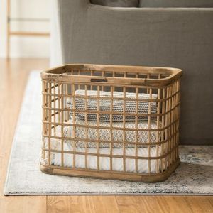 Panier à linge décoratif tressé avec poignées, corbeille à linge en corde, panier de rangement pour vêtements, grande capacité, pour la maison - Product Image 3