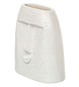 Jarrón de resina con diseño de rostro sonriente, maceta decorativa para flores artificiales, maceta moderna para decoración del hogar, personalizable. - Product Image 2