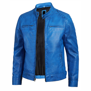 Veste en cuir pour homme, nouvelle collection, design tendance, veste en cuir PU, veste en cuir de vachette de qualité supérieure pour homme - Product Image 4