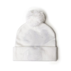 Lindo Gorro de Punto con Diseño de Fantasma Blanco y Pompón para Niños, Unisex, Gorro Cálido de Invierno, Estilo Casual - Product Image 2