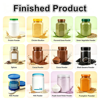 Ligne de production de machines de remplissage automatiques pour bouteilles et pots de 20g, 100g, 200g, pour épices chiliennes, poudre de cacao et lait en poudre, personnalisable