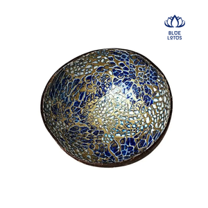 Bol en coquille de noix de coco sur mesure, vaisselle en noix de coco faite à la main, produit naturel, fournisseur Vietnam - BLUE LOTUS - Product Image 1