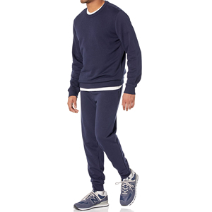 Conjunto Deportivo de Invierno para Hombre, Ligero, de Forro Polar, con Sudadera con Cierre y Pantalones Jogger, Color Sólido, Logotipo Personalizado, OEM, Venta al Por Mayor, Proveedor de Fábrica - Product Image 5