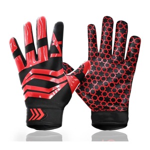 Guantes de Fútbol Americano para Adultos, Agarre Súper Adhesivo para Receptor, Unisex, Antideslizantes, para Entrenamiento y Juegos, Transpirables, Dedos Completos - Product Image 1