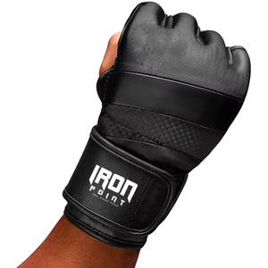 Guantes de Entrenamiento de MMA de Cuero Duradero, Cierre de Gancho y Bucle, Personalizables, Equipo Deportivo Unisex - Product Image 4