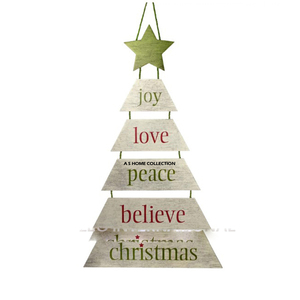 Novedad, Adornos Colgantes Decorativos de Metal Antiguo para Pared con Diseño Navideño, en Blanco para Sublimación - Product Image 5