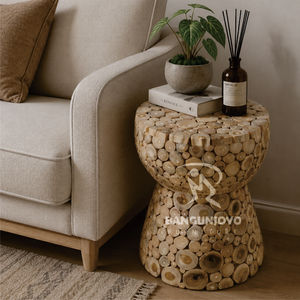 Modern Luxury Solid Wood Coffee <b>Table</b> & <b>Side</b> <b>Table</b> Stool for Hotel and Restaurant - Product Image 1
