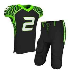 Ensemble d'équipe sportive d'élite avec maille respirante et tissu résistant à la transpiration pour le jeu compétitif, uniforme de football américain - Product Image 1