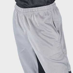 Pantalon de survêtement gris pour homme, taille élastique, bande latérale, tricoté, respirant, décontracté, pour l'automne - Product Image 6