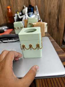 Handcrafted Wood Bakhoor Burner Arabic <b>Incense</b> <b>Holder</b> for Bakhoor Fragrance Aromatherapy and Elegant Home Decoration - Product Image 4