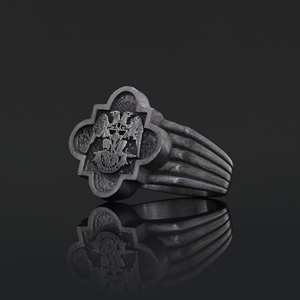 Bague de diplôme universitaire unisexe BOJ RCJ Ring 011 personnalisée en argent et diamant, cadeau pour occasions spéciales, prix bas, offre exceptionnelle - Product Image 2