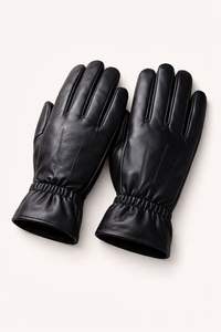 <b>Men's</b> Full Finger Outdoor Speed <b>Skating</b> Gloves Straight Cuff Sterile Anti-Slip Smooth Texture Durable Leather Gloves - Product Image 5
