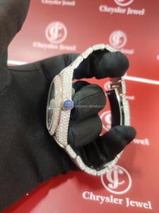 Unique Mens Trending Hip Hop Fully Iced Out Moissanite Diamonds Wrist <b>Watches</b> High Quality Jewelry with Vvs Clarity - Product Image 4