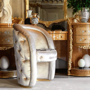 Classic Baroque Style Royal Dresser <b>Table</b> Mahogany Hand-Carved Gold Luxury <b>Vanity</b> <b>Table</b> <b>Mirror</b> Master for Bedroom Resort Villa - Product Image 4