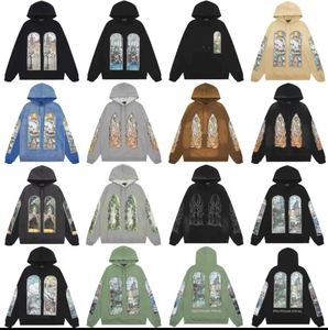 เสื้อสเวตเชิ้ตผู้ชาย คอกลม ปักลาย พิมพ์ลาย แขนยาว สวมหัว สไตล์ลำลอง ผ้าฝ้าย 100% เป็นมิตรกับสิ่งแวดล้อม รุ่นใหม่ ปี 2024 - Product Image 2