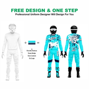 Ensemble de vêtements de motocross personnalisés - Jersey respirant à séchage rapide en % polyester, logo personnalisé pour équipe/marque, course de moto - Product Image 2