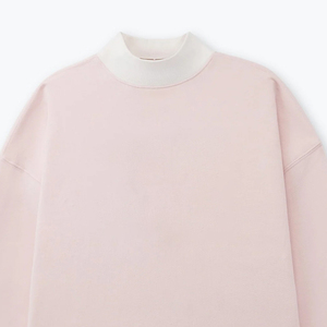 Pull molletonné oversize personnalisé avec logo imprimé, col montant, en coton doux, respirant et écologique, pour femme, style streetwear hiver - Product Image 2