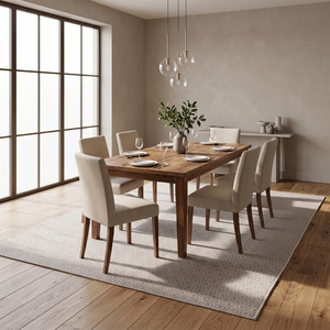 DECORDEC Tapis épais en laine gris anthracite foncé, texturé, tufté à la main, écologique, antidérapant, minimaliste, ton sur ton, pour salon - Product Image 3