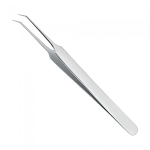 Pince à épiler pour cils en acier inoxydable de qualité supérieure, pour cils classiques, hybrides et volume, avec pointes ultra fines et angulées - Product Image 3