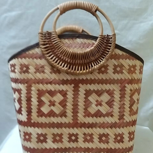 กระเป๋าแฟชั่นไม้ไผ่ เวียดนาม สไตล์มินิมอล หรูหรา ลำลอง กันน้ำ ความจุเยอะ ใช้ได้ทุกวัน ผู้ผลิตขายส่ง ส่งออก - Product Image 1