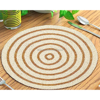 Nouveauté : Sets de table ronds écologiques, résistants à la chaleur, modernes et multicolores, pour tables de salle à manger et de mariage