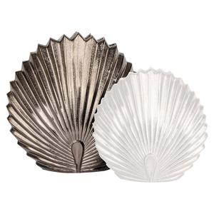 Vase en métal style côtier, décoration de table faite à la main pour l'intérieur de la maison - Product Image 2