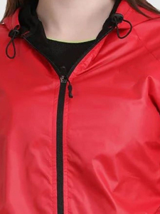 OEM Custom Womens Hooded Waterproof Windbreaker <b>Jacket</b> Sweat-Enhancing Lightweight Eco-Friendly Memory Fabric Gym <b>Workout</b> - Product Image 3
