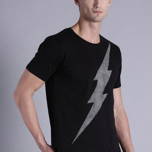 เสื้อยืดผู้ชายขายดี สีพื้น ผ้าฝ้าย 100% ผลิตจากผ้าถักคุณภาพสูง แห้งเร็ว มีจำหน่ายแล้ว - Product Image 3