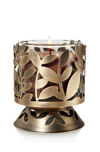 Bougeoir votif en fer avec motif floral élégant découpé au laser pour améliorer le charme dans la chambre à coucher ou les espaces de méditation - Product Image 6