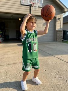 Conjunto Deportivo de Baloncesto para Hombre de 2 Piezas, Transpirable, que Absorbe la Humedad, Ecológico, Personalizable con Nombres y Números del Equipo, Camiseta sin Mangas de Malla - Product Image 5