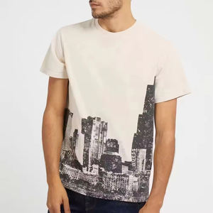 Camisetas de Sublimación para Hombre, Cuello Redondo, Poliéster y Algodón, Diseño Personalizado, Material Sólido, Precio Bajo, Alta Calidad - Product Image 2