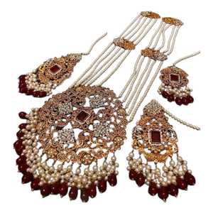 New Style Luxury Collection Artificial Bridal Wedding <b>Jewellery</b> <b>Set's</b> Gold Plated Brass Fashion Jewelry <b>Sets</b> Trending Collection - Product Image 1