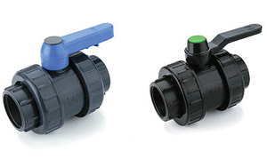 Vanne à boisseau sphérique double union UPVC/CPVC/PVDF/PP, vanne à boisseau sphérique manuelle en plastique pour systèmes de dosage et de traitement de l'eau - Product Image 5