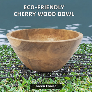 Bol à salade en bois écologique fait à la main, style européen, plat de service décoratif, bol à fruits rustique, vaisselle artisanale, vente de fête - Product Image 4