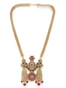 Antique Gold Plated Zircon Necklace Earring Set Women Vintage Flower Design <b>Wedding</b> Jewelry Alloy Bridal <b>Accessories</b> - Product Image 3