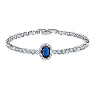 Designer <b>Iced</b> <b>Out</b> Moissanite Tennis Bracelet Oval Emerald And Diamond Halo <b>Chain</b> Link Design Fine Fashion Diamond Bangle - Product Image 2