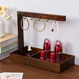 Mahogany Wood Premium <b>Key</b> Organizer with Metal Frame - Wholesale Executive Desk Organizer - Product Image 5