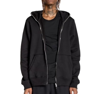 Sweat à capuche zippé 100% coton de haute qualité pour hommes Design d'impression bouffée éponge française vierge personnalisée - Product Image 2