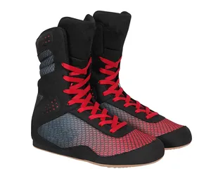 Professional Boxing Footwear Lace-Up Closure Flexible Design Breathable Lightweight Athletic Shoes for Daily Training - Product Image 2