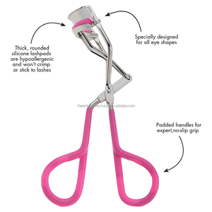 Rizador de pestañas de acero inoxidable al por mayor con mango de plástico antideslizante acabado espejo rizadores de extensión de pestañas - Product Image 3