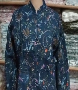 Nouvelle Collection 2025 – Vestes/Sweats à Capuche Respirants et Séchage Rapide en Coton Brodé Kantha avec Fermeture Éclair – Vêtements d'Hiver Indiens – Grande Vente - Product Image 6